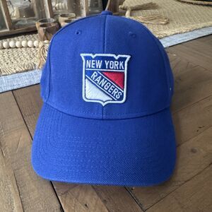 New York Rangers NHL Relaxed Fit Adjustable Royal Blue Red Baseball Cap 47